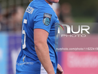 Sarah Wilson of Durham Women during the FA Women's Championship match between Durham Women FC and Birmingham City at Maiden Castle in Durham...