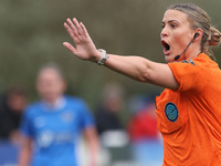 Match referee Lucy May (aka Lucy Oliver) during the FA Women's Championship match between Durham Women FC and Birmingham City at Maiden Cast...