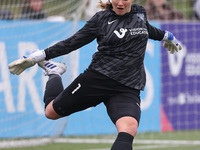 Tatiana Saunders of Durham Women during the FA Women's Championship match between Durham Women FC and Birmingham City at Maiden Castle in Du...