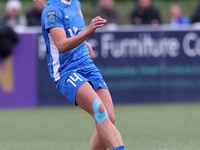 Becky Salicki of Durham Women during the FA Women's Championship match between Durham Women FC and Birmingham City at Maiden Castle in Durha...