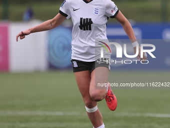 Birmingham City Women's Neve Herron during the FA Women's Championship match between Durham Women FC and Birmingham City at Maiden Castle in...