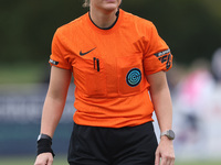 Match referee Lucy May (aka Lucy Oliver) during the FA Women's Championship match between Durham Women FC and Birmingham City at Maiden Cast...