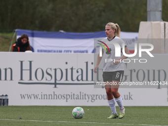 Birmingham City Women's Gemma Lawley during the FA Women's Championship match between Durham Women FC and Birmingham City at Maiden Castle i...