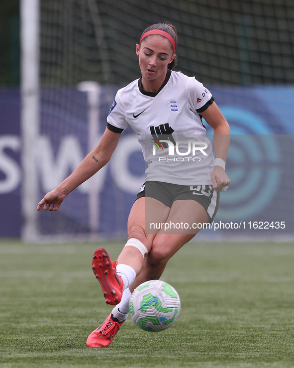 Neve Herron of Birmingham City Women during the FA Women's Championship match between Durham Women FC and Birmingham City at Maiden Castle i...