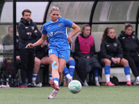 Becky Salicki of Durham Women during the FA Women's Championship match between Durham Women FC and Birmingham City at Maiden Castle in Durha...