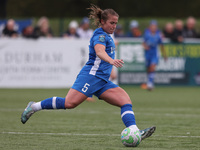 Durham Women's Sarah Wilson is in action during the FA Women's Championship match between Durham Women FC and Birmingham City at Maiden Cast...