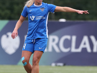 Becky Salicki of Durham Women during the FA Women's Championship match between Durham Women FC and Birmingham City at Maiden Castle in Durha...