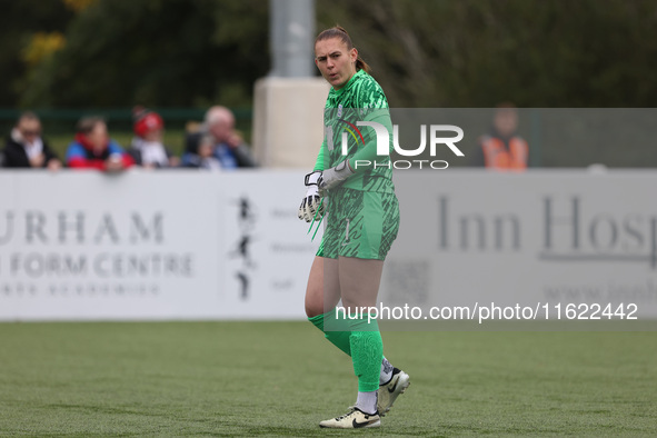 Lucy Thomas of Birmingham City Women during the FA Women's Championship match between Durham Women FC and Birmingham City at Maiden Castle i...