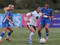 Mollie Lambert of Durham Women battles with Yu-ri Choe of Birmingham City Women during the FA Women's Championship match between Durham Wome...