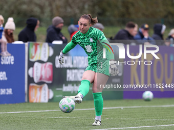 Lucy Thomas of Birmingham City Women during the FA Women's Championship match between Durham Women FC and Birmingham City at Maiden Castle i...