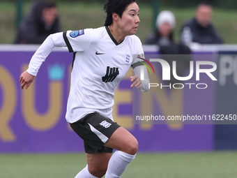 Geum-Min Lee of Birmingham City Women is in action during the FA Women's Championship match between Durham Women FC and Birmingham City at M...