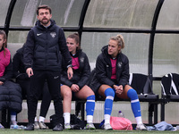 Durham Women Assistant Coach George Anthony during the FA Women's Championship match between Durham Women FC and Birmingham City at Maiden C...