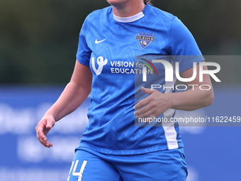 Abby Holmes of Durham Women during the FA Women's Championship match between Durham Women FC and Birmingham City at Maiden Castle in Durham...