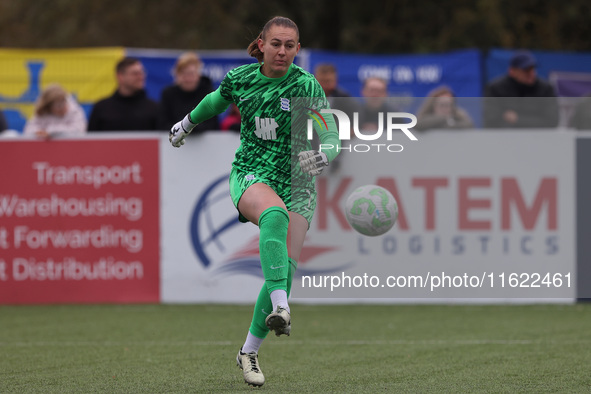 Lucy Thomas of Birmingham City Women during the FA Women's Championship match between Durham Women FC and Birmingham City at Maiden Castle i...