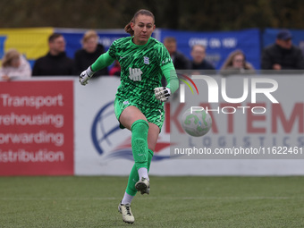 Lucy Thomas of Birmingham City Women during the FA Women's Championship match between Durham Women FC and Birmingham City at Maiden Castle i...