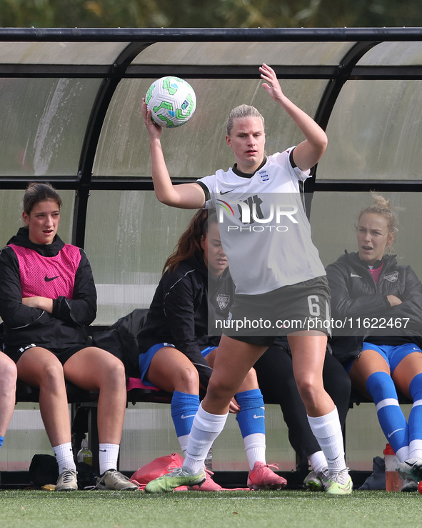 Gemma Lawley of Birmingham City Women during the FA Women's Championship match between Durham Women FC and Birmingham City at Maiden Castle...