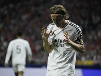 Luka Modric of Real Madrid CF during the match between Atletico de Madrid and Real Madrid at Estadio Civitas Metropolitano in Madrid, Spain,...