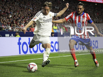 Luka Modric of Real Madrid CF during the match between Atletico de Madrid and Real Madrid at Estadio Civitas Metropolitano in Madrid, Spain,...