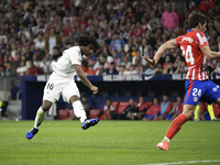 Endrick of Real Madrid CF during the match between Atletico de Madrid and Real Madrid at Estadio Civitas Metropolitano in Madrid, Spain, on...