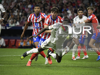 Antonio Rudiger of Real Madrid CF during the match between Atletico de Madrid and Real Madrid at Estadio Civitas Metropolitano in Madrid, Sp...