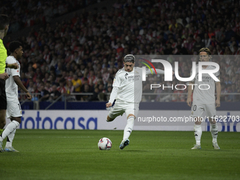 Federico Valverde of Real Madrid CF during the match between Atletico de Madrid and Real Madrid at Estadio Civitas Metropolitano in Madrid,...