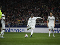 Federico Valverde of Real Madrid CF during the match between Atletico de Madrid and Real Madrid at Estadio Civitas Metropolitano in Madrid,...