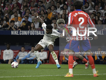 Tchouameni of Real Madrid CF during the match between Atletico de Madrid and Real Madrid at Estadio Civitas Metropolitano in Madrid, Spain,...