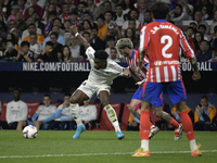 Tchouameni of Real Madrid CF during the match between Atletico de Madrid and Real Madrid at Estadio Civitas Metropolitano in Madrid, Spain,...