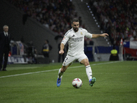 Dani Carvajal of Real Madrid CF during the match between Atletico de Madrid and Real Madrid at Estadio Civitas Metropolitano in Madrid, Spai...