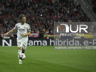 Luka Modric of Real Madrid CF during the match between Atletico de Madrid and Real Madrid at Estadio Civitas Metropolitano in Madrid, Spain,...