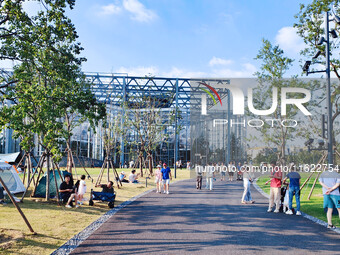 Asia's largest greenhouse garden opens in the South area of the Expo Culture Park in Shanghai, China, on September 28, 2024. (