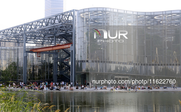 Asia's largest greenhouse garden opens in the South area of the Expo Culture Park in Shanghai, China, on September 28, 2024. 