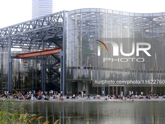 Asia's largest greenhouse garden opens in the South area of the Expo Culture Park in Shanghai, China, on September 28, 2024. (