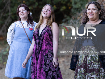 Napa community members participate in the inaugural Napa Day Against Hate at Westwood Hills Park, in Napa, Calif., on July 29, 2024. Vintage...