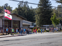 Napa community members participate in the inaugural Napa Day Against Hate at Westwood Hills Park in Napa, California, on July 29, 2024. (