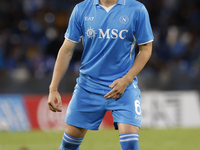 Napoli's Billy Gilmour reacts during the Serie A soccer match between SSC Napoli and Monza at Stadio Maradona in Naples, Italy, on September...