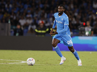 Napoli's Frank Zambo Anguissa is seen in action during the Serie A soccer match SSC Napoli - Monza at Stadio Maradona in Naples, Italy, on S...