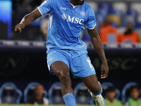 Napoli's Romelu Lukaku is seen in action during the Serie A soccer match SSC Napoli vs. Monza at Stadio Maradona in Naples, Italy, on Septem...