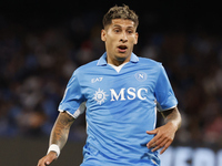 Napoli's Mathias Olivera looks on during the Serie A soccer match between SSC Napoli and Monza at Stadio Maradona in Naples, Italy, on Septe...