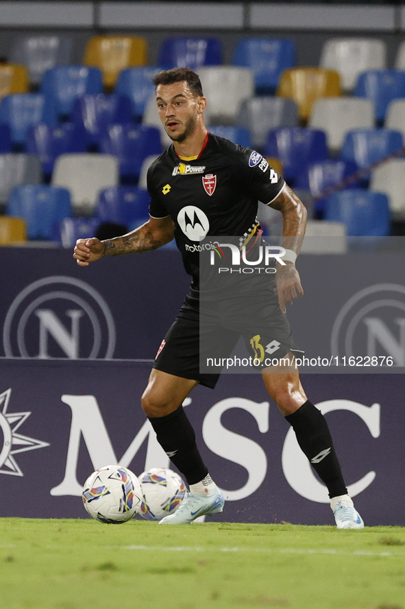 Danilo D'Ambrosio of Monza during the Serie A soccer match between SSC Napoli and Monza at Stadio Maradona in Naples, Italy, on September 29...