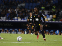 Monza's Warren Bondo is seen in action during the Serie A soccer match SSC Napoli vs. Monza at Stadio Maradona in Naples, Italy, on Septembe...