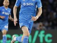 Scott McTominay of Napoli is seen in action during the Serie A soccer match between SSC Napoli and Monza at Stadio Maradona in Naples, Italy...