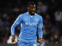 Napoli's Frank Zambo Anguissa is seen in action during the Serie A soccer match SSC Napoli - Monza at Stadio Maradona in Naples, Italy, on S...