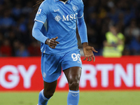 Napoli's Frank Zambo Anguissa is seen in action during the Serie A soccer match SSC Napoli vs. Monza at Stadio Maradona in Naples, Italy, on...