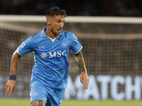 Napoli's Matteo Politano looks on during the Serie A soccer match between SSC Napoli and Monza at Stadio Maradona in Naples, Italy, on Septe...