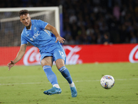 Napoli's Amir Rrahmani is seen in action during the Serie A soccer match SSC Napoli vs. Monza at Stadio Maradona in Naples, Italy, on Septem...