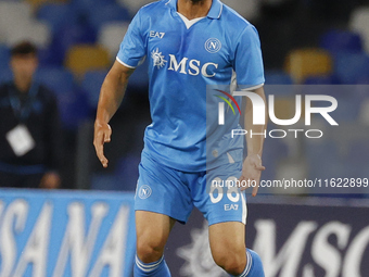 Napoli's Stanislav Lobotka is seen in action during the Serie A soccer match SSC Napoli vs. Monza at Stadio Maradona in Naples, Italy, on Se...