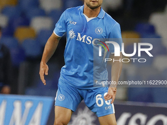 Napoli's Stanislav Lobotka is seen in action during the Serie A soccer match SSC Napoli vs. Monza at Stadio Maradona in Naples, Italy, on Se...