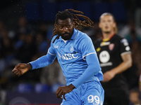 Napoli's Frank Zambo Anguissa is seen in action during the Serie A soccer match SSC Napoli vs. Monza at Stadio Maradona in Naples, Italy, on...