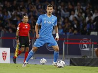 Napoli's Alessandro Buongiorno is seen in action during the Serie A soccer match SSC Napoli - Monza at Stadio Maradona in Naples, Italy, on...